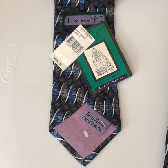 Brett Favre Design Jimmy V Necktie Stonehenge Nwt - Picture 4 of 9